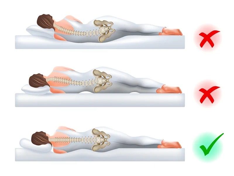 Tư thế nằm gối ngủ sai cũng gây đau cổ vai gáy và các bệnh lý xương khớp khác